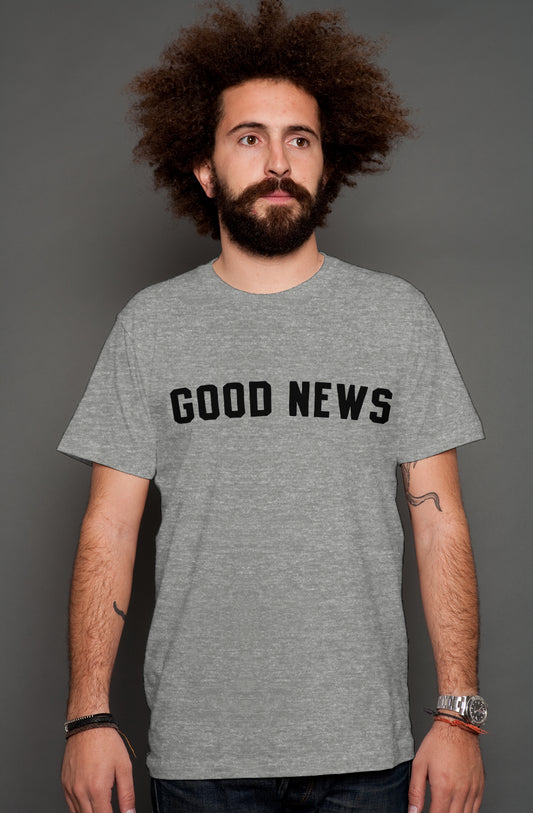Good News Deep Heather T shirt
