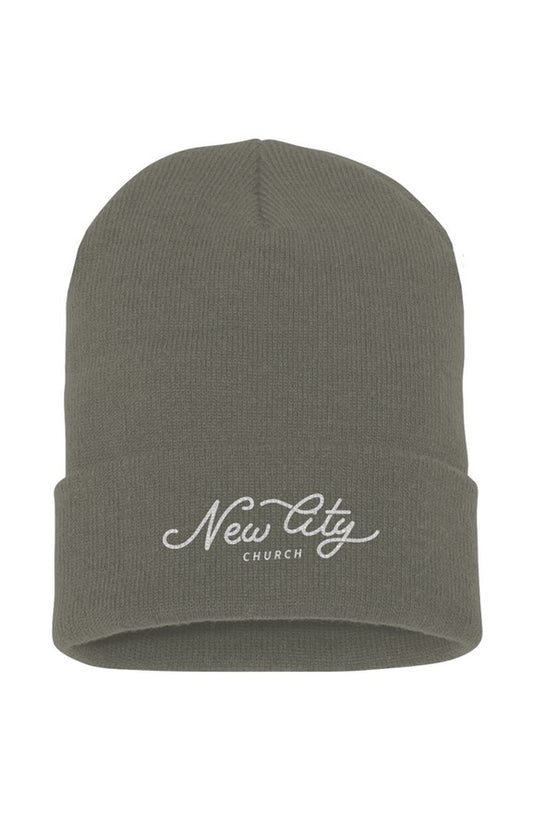 New City Olive Cuffed Beanie