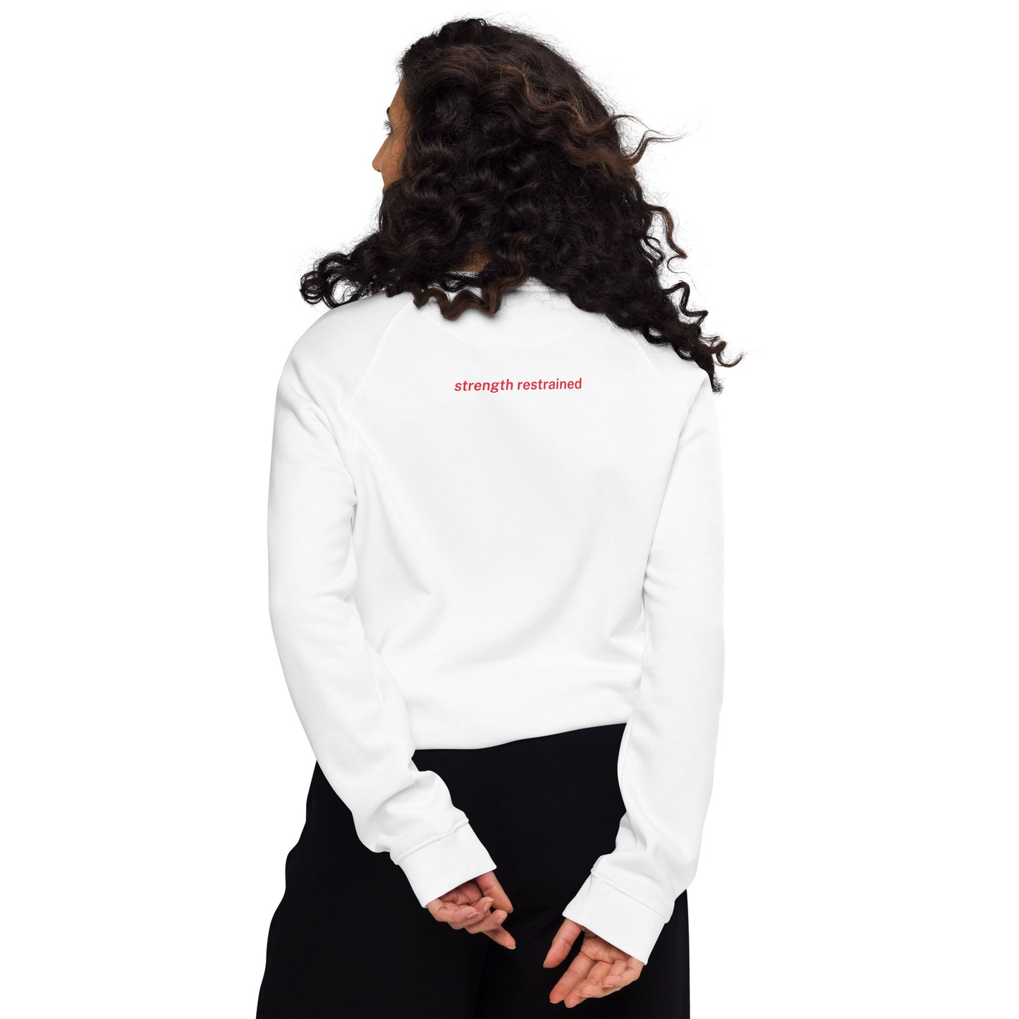 Meek Unisex Organic Raglan Sweatshirt