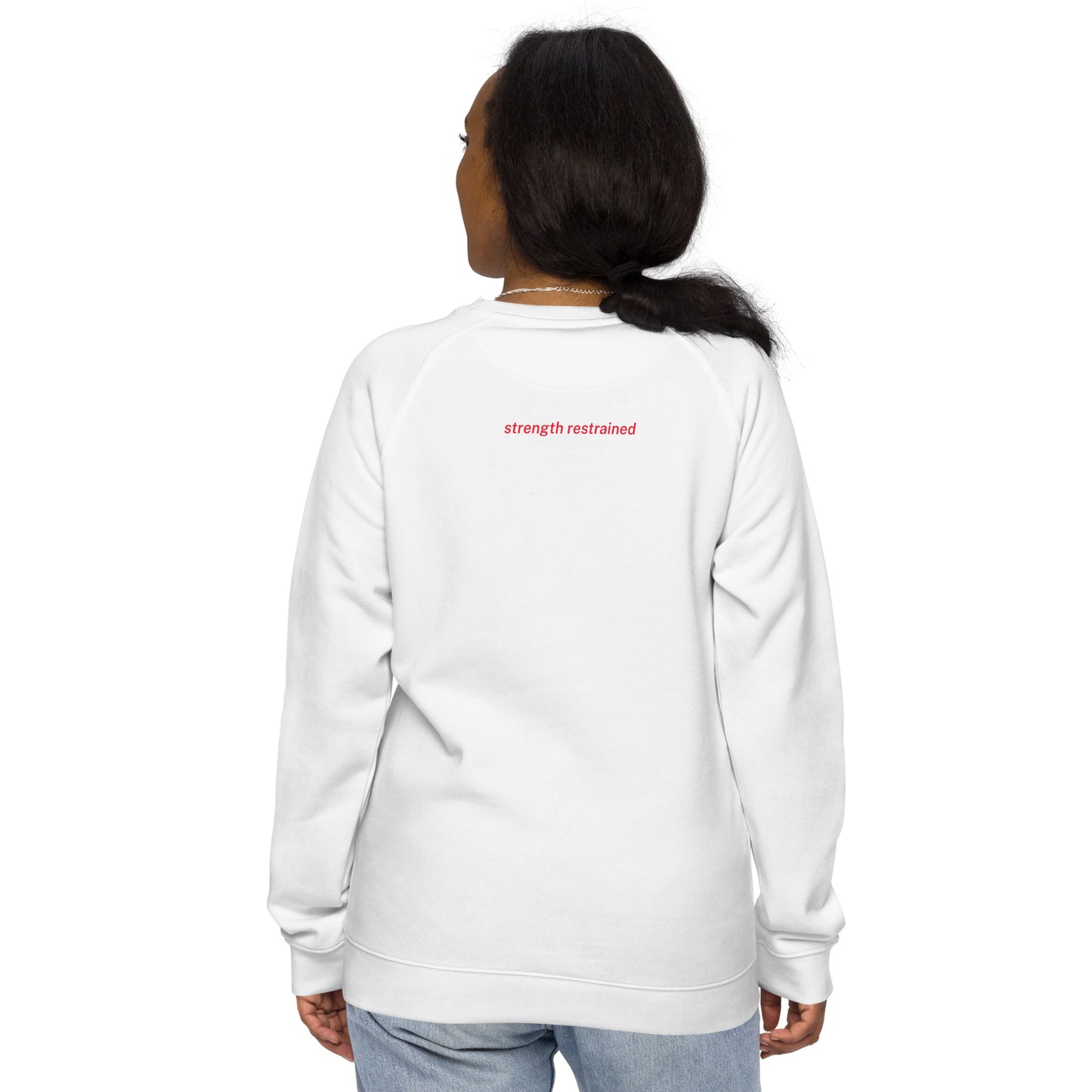 Meek Unisex Organic Raglan Sweatshirt